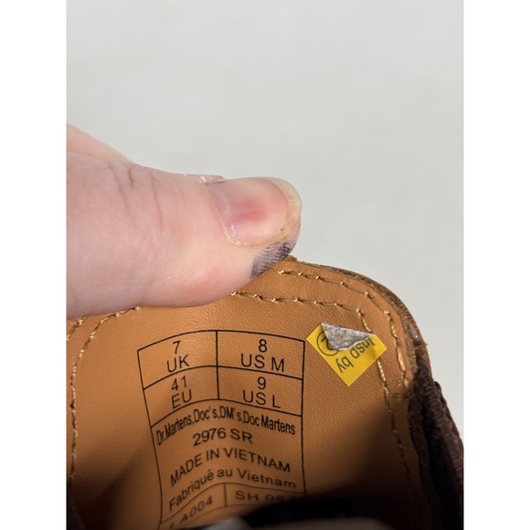 Dr. Martens 2976 SR Brown Leather Chelsea Boots Mens 8 Womens 9 NWT - Picture 7 of 8
